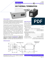 Wr28 Waveguide Thermal Termination: Description Specifications