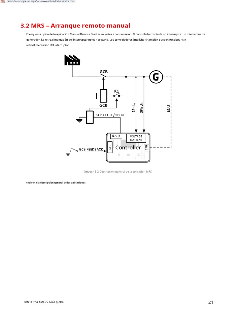 InteliLite4 AMF25 Global Guide 1 60 21 40.en - Es | PDF | Condensador