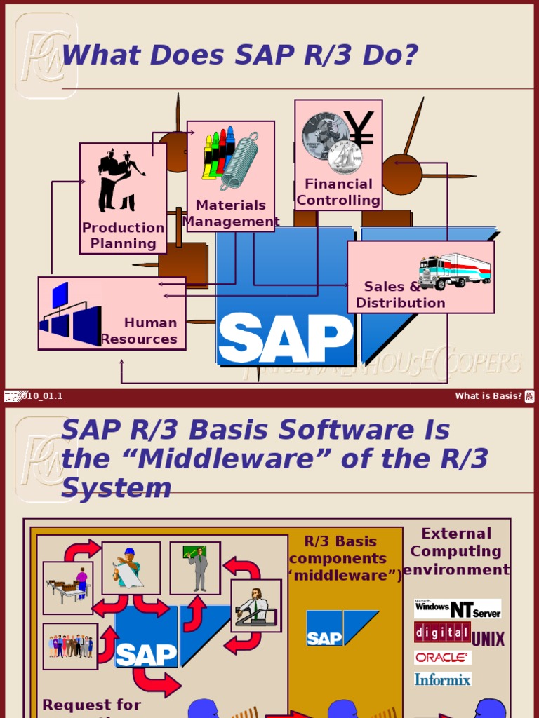 Overview of SAP R/3 Architecture Layers | PDF | Computing | Software ...