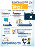 Proceso de inscripción UNAM FES Zaragoza COVID-19