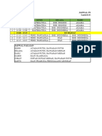 Jadwal Pelajaran Kls 4c