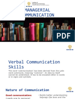 Chapter - 1 - Verbal Communication Skills