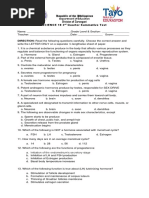 Grade 10 Science Sum. Testfinal