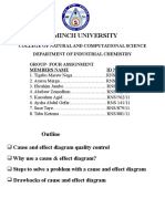 Arbaminch University Group Project Cause and Effect Diagram