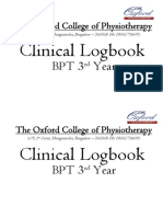 Logbook Clinical Posting 3rd Year