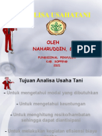 Analisa Usaha Tani Naharuddin