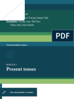 Group 5 - Present Tenses