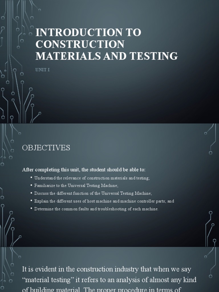 Unit 1 CMT PDF Strength Of Materials Civil Engineering