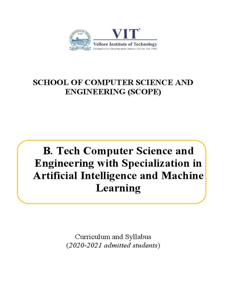 AI and ML B.Tech Syllabus Overview | PDF | Water Purification ...