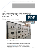 Loss of Service Continuity (LSC) Categories in Medium Voltage Switchgears According To IEC 62271-200 - Switchgear Content