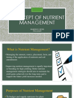 Concept of Nutrient Management