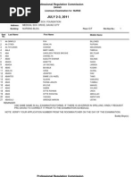 Davao City NLE 2011 Room Assignments