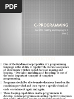 Decision Making & Looping
