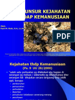 Unsur-Unsur Kejahatan Terhadap Kemanusiaan