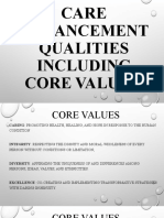 Culturally Competent Nursing Care Core Values