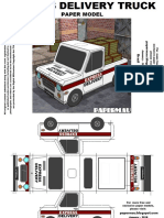 Delivery Truck Papercraft by Papermau 2018
