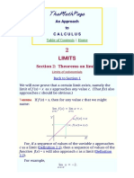 Theorems On Limits - An Approach To Calculus - 1661175465525