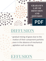 Grahams Law of Diffusion and Effusion