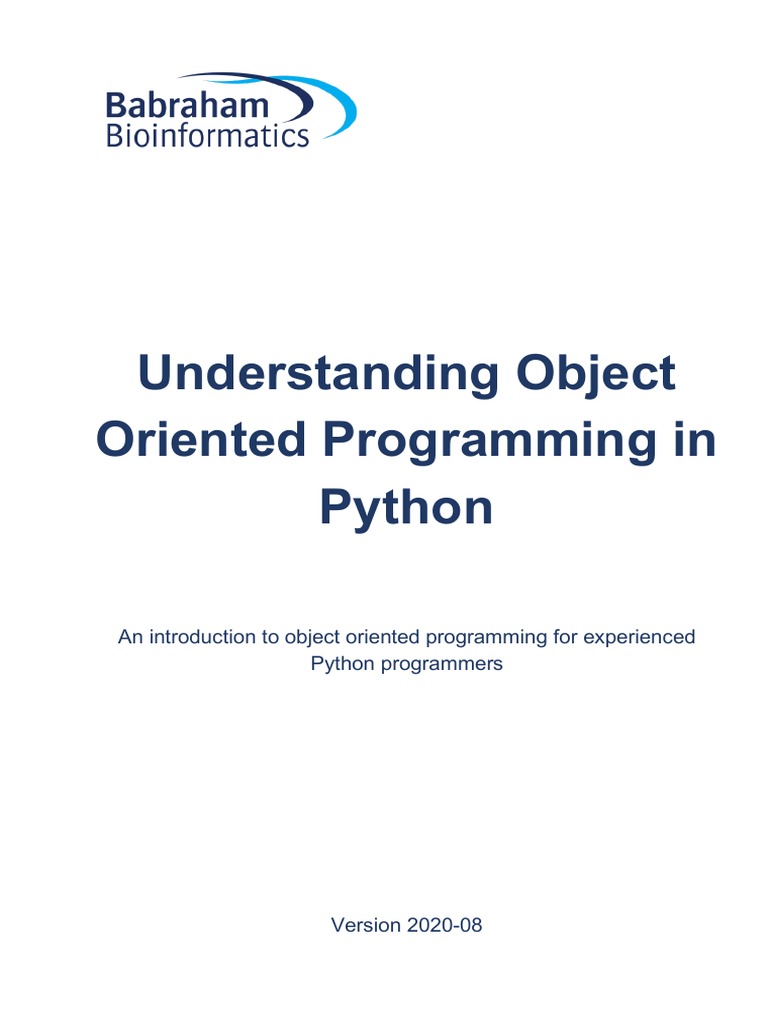 2020 Wingett Andrews Understanding Object Oriented Programming in ...