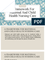 A Framework For Maternal and Child Health Nursing