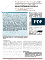 An Experimental Study Using Recycled Steel Fiber On Strength and Initial Surface Absorption of Concrete