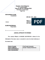 Sample: Judicial Affidavit