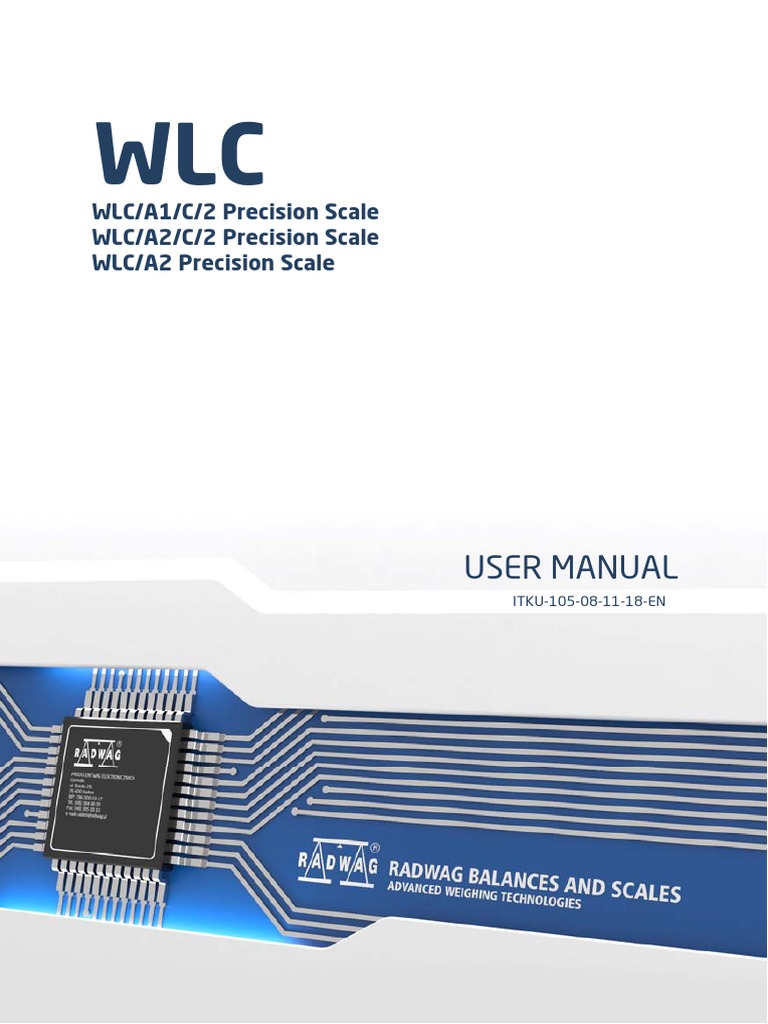 Radwag WLC 2/A2 User Manual | PDF | Chemistry | Materials