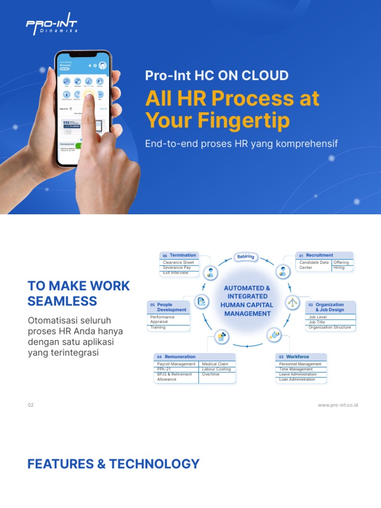 Brosur PROINT HC Cloud - 2022 07 27 | PDF | Human Resource Management ...