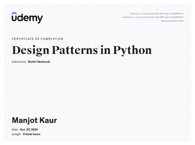 DEsign Patterns in Python PDF