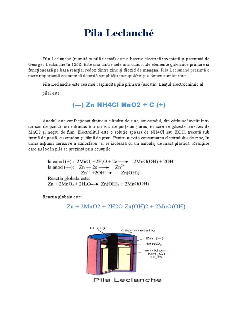 Pila Leclanché | PDF