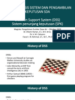 SA-6021 Analisis Sistem Dan Pengambilan Keputusan SDA (Sistem Penunjang Keputusan (DSS) ) - Minggu Ke-15