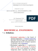 Génie Biochimique Et Enzymatique 2010-2011 M