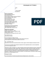 Antecipação de 13º Salário: Dados Do Empréstimo