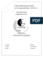 Cloud and Web Technology Lab manual