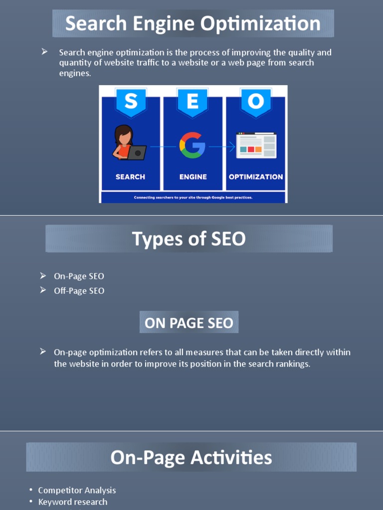 Comprehensive Guide to OnPage SEO PDF Search Engine Optimization