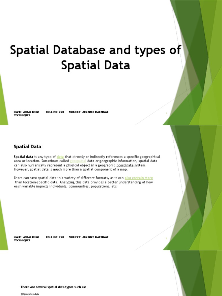 Understanding Spatial Data Types | PDF | Geographic Information System ...