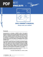 Subaru 2002 Owner's Manual