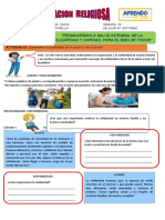 Ficha de 1° Religion Semana 26