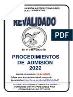 Cartilla Admison 2022