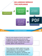 Langkah Eksplanasi Teks