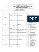 JADWAL KULIAH SEMESTER