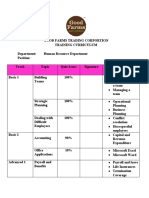 GFTC Training Curriculum