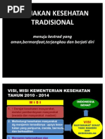Kerangka Acuan Program Pelayanan Kesehatan Tradisional 