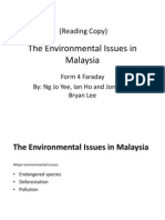 The Environmental Issues of Malaysia Present at at Ion
