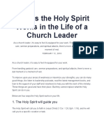 4 Ways the Holy Spirit Works in the Life of a Church Leader