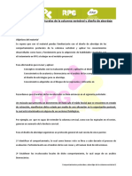 Comportamientos Posturales de La Columna Vertebral y Diseño de Abordaje