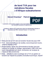 Presentation Tableau de Bord Tva Pour Les Administrations Fiscales Cas Des