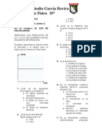 FÍSICA DÉCIMO 1P 2022