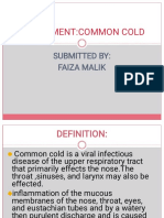 Common Cold by Faiza