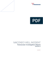 Gulf of Mexico (BP) Oil Spill Incident - Trans Ocean Investigation Report - Macondo Well - Volume 2